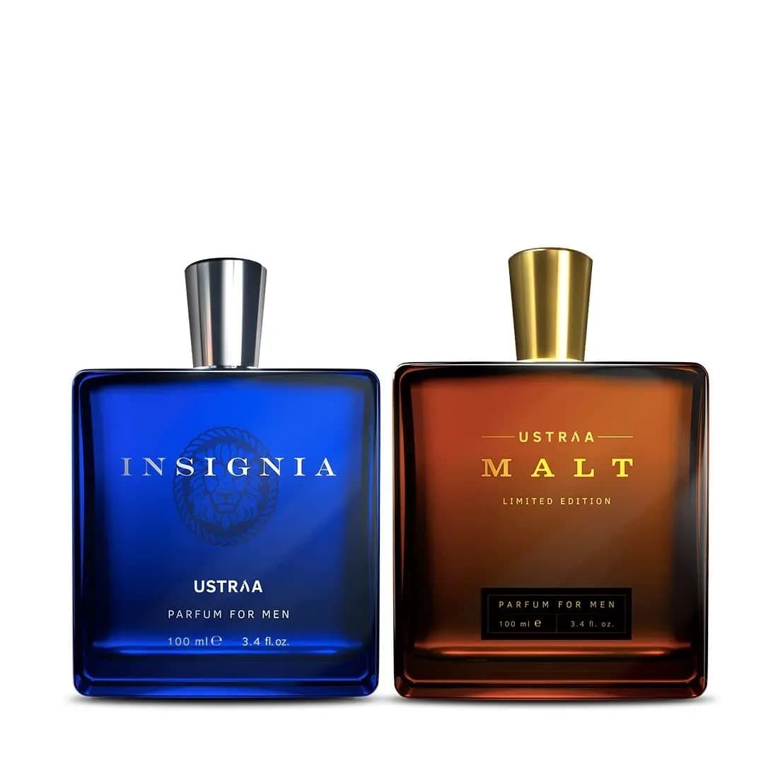 Ustraa Fragrance Gift Box for Men - Insignia - Perfume for Men -(100ml) | Scent of Royalty & Malt - Perfume for Men - 100ml | Strong & Smooth | Long-lasting Perfume For Men