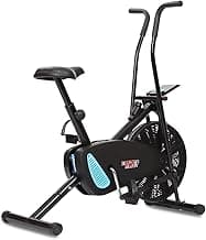 Cardio Max JSB HF175 Exercise Cycle for Home | 1 Year Warranty | Max Weight 110kg, DIY Installation, Gym Cycle for Home Exercise, Fitness Bike Dual Action, Height & Resistence Adjustable (Black)