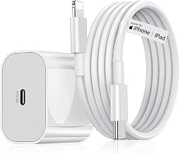 ROMITAZ 20W Fast Charger Adapter with USB C to Lightning Cable (MFi-Certified, 6 Months Warranty*) Compatible with iPhone 14/14Plus/14Pro/14Pro max,iPhone 13/13 Pro/13 Pro max/12/11/XR Series