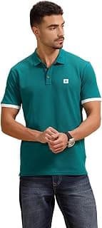 WROGN Men's 240 GSM Pure Cotton Pique Polo T-Shirt | Silicone HD Print | Slim Fit