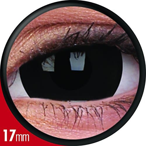ColorVue Crazy Lens 17MM Yearly Contact Lens - 2 Units (Titan Black)