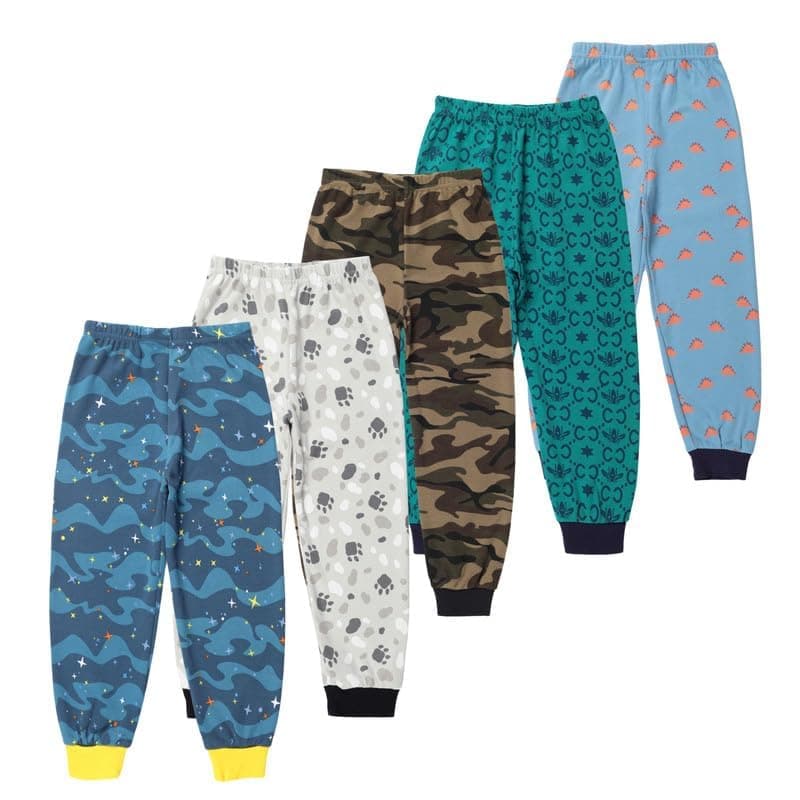 TotzTouch Boys Pajamas | Pant | Track Pant | Pyjama Premium Cotton Rib Cuff Pack of 5 Age 6 to 12 months | 1 to 2 yrs | 2 to 3 yrs | 3 to 4 yrs | 4 to 5 yrs | 5 to 6 yrs | 6 to 7 & 7 to 8 yrs