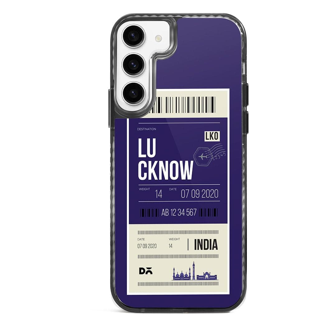 DailyObjects Case for Samsung Galaxy S23 Stride 2.0 Lucknow City Tag Compatible with Magnetic Wireless Charging Slim Back Cover with Inner Magnetic Ring Shockproof