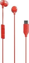 Skullcandy Jib USB-C in-Ear Earbuds with Noise-Isolating Fit, in-Line Mic/Remote, Call & Track Control, Comfortable Fit, Compatible with Smartphones, Tablets – Plasma