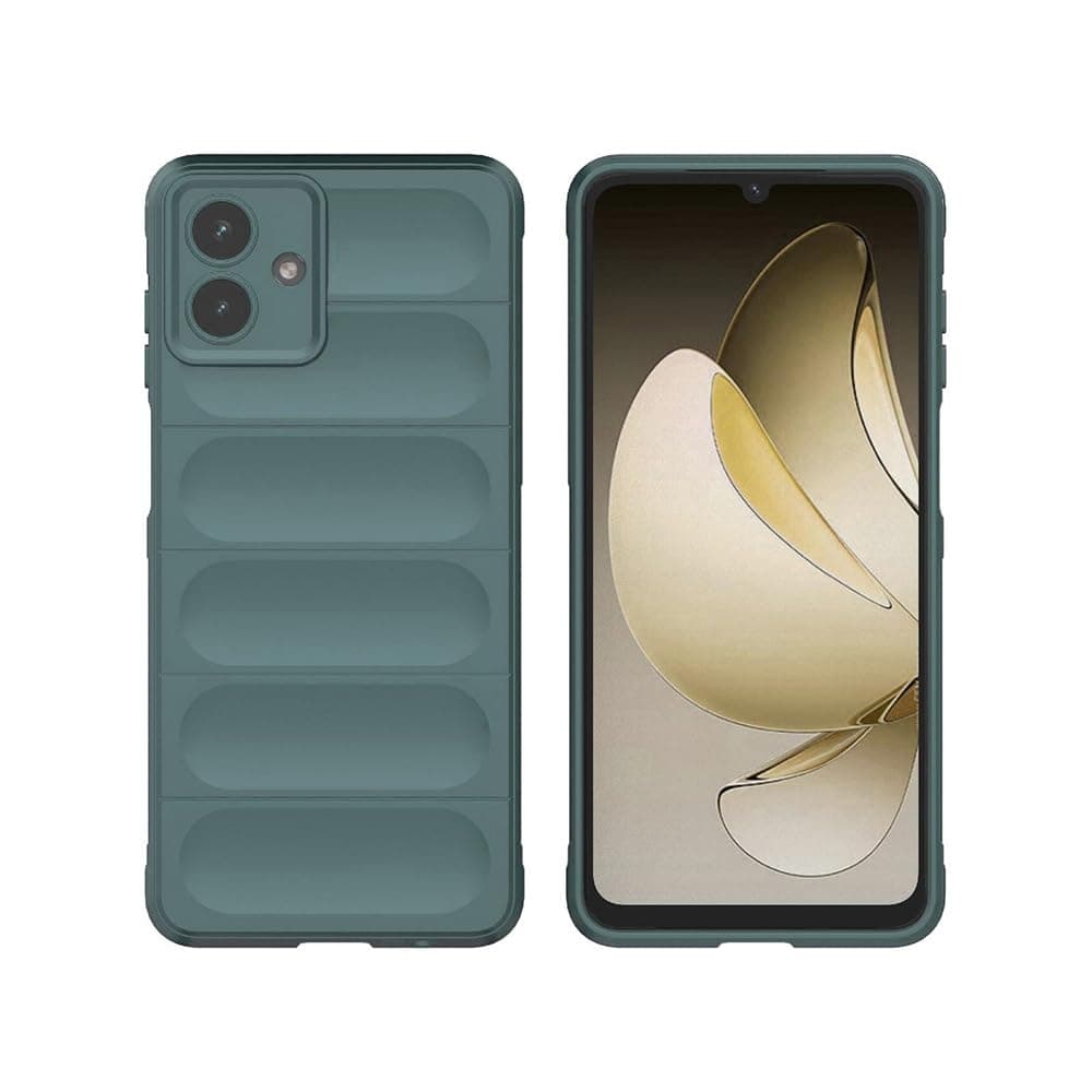 Amazon Basics Mobile Cover for Samsung Galaxy A07 | Full Camera Protection | Liquid Silicon Case | Flexible Bumper Case for Samsung Galaxy A07 4G/5G /F07 4G/M07 4G/M17e 5G/F70e 5G (Green)