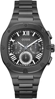 GUESS Analog Black Dial Men's Watch-GW0572G3 Stainless Steel, Black Strap