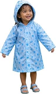 Generic Kids Baby Girls and Boys Raincoat, PVC, Waterproof, Multicolour Design, for Rainy Season