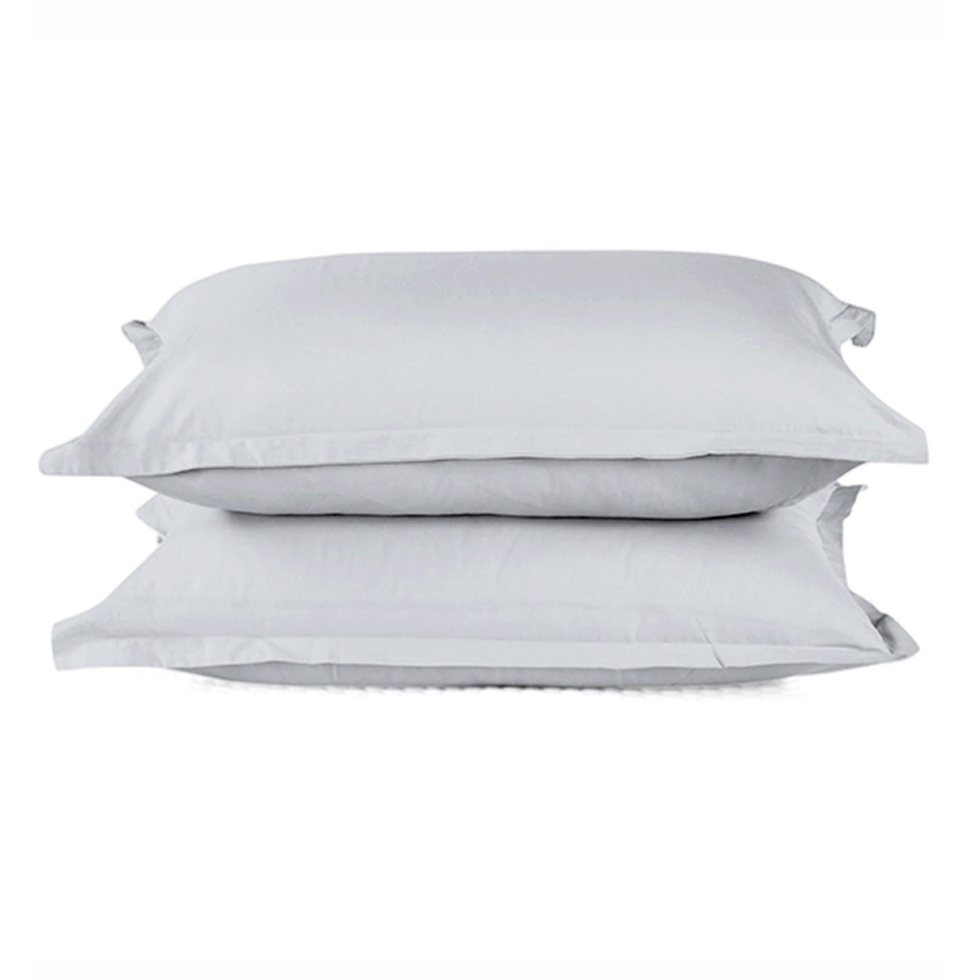 SleepyCat Cotton ?Solid Pillow Case with Envelope Closure - Pack of 2 Count | Coloured with AZO-Free Dyes and Oeko-Tex Certified | Machine Washable, Dolphin Grey (King Size, 32X20 Inches),200