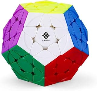 Cubelelo Drift Megaminx v2 Cube (New Improved Version) | 12-Sided Fun and Challenging Puzzle with Ridge Design | Smooth Turning Dodecahedron | Perfect for Speed-Cubing | Ideal for Kids & Adults
