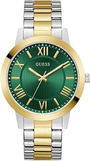 GUESS Round 44mm Green Dial Analog Men Watch - U1467G4M