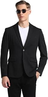 Arrow Textured Slim Fit Blazer for Men - Button Closure Formal & Casual Wear Mens Blazer