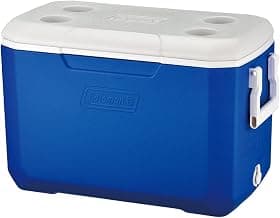 Coleman Poly-Lite Ice Box, Large Cooler Box with 45 Liter Capacity, PU Full Foam Insulation, Cools up to 2 Days; Portable Chiller icebox, Perfect for Travelling, Camping, picnics and Festivals