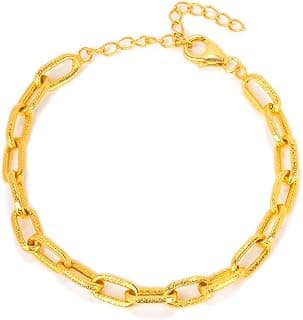 Shaya by CaratLane 925 Silver AM to PM Bracelet in Gold Plated Gifts for Womens & Girls