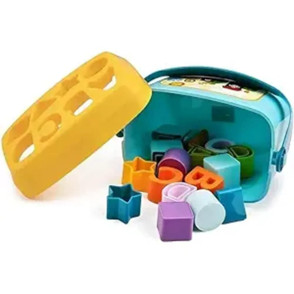 Liboshe Educational Activity Shape Sorter Baby and Toddler Toy, ABC and Shape Pieces,Colors Sorting Shape Game, Bucket Block Toys for 6 Months to 2 Years Old for Boys and Girls (Multicolor)