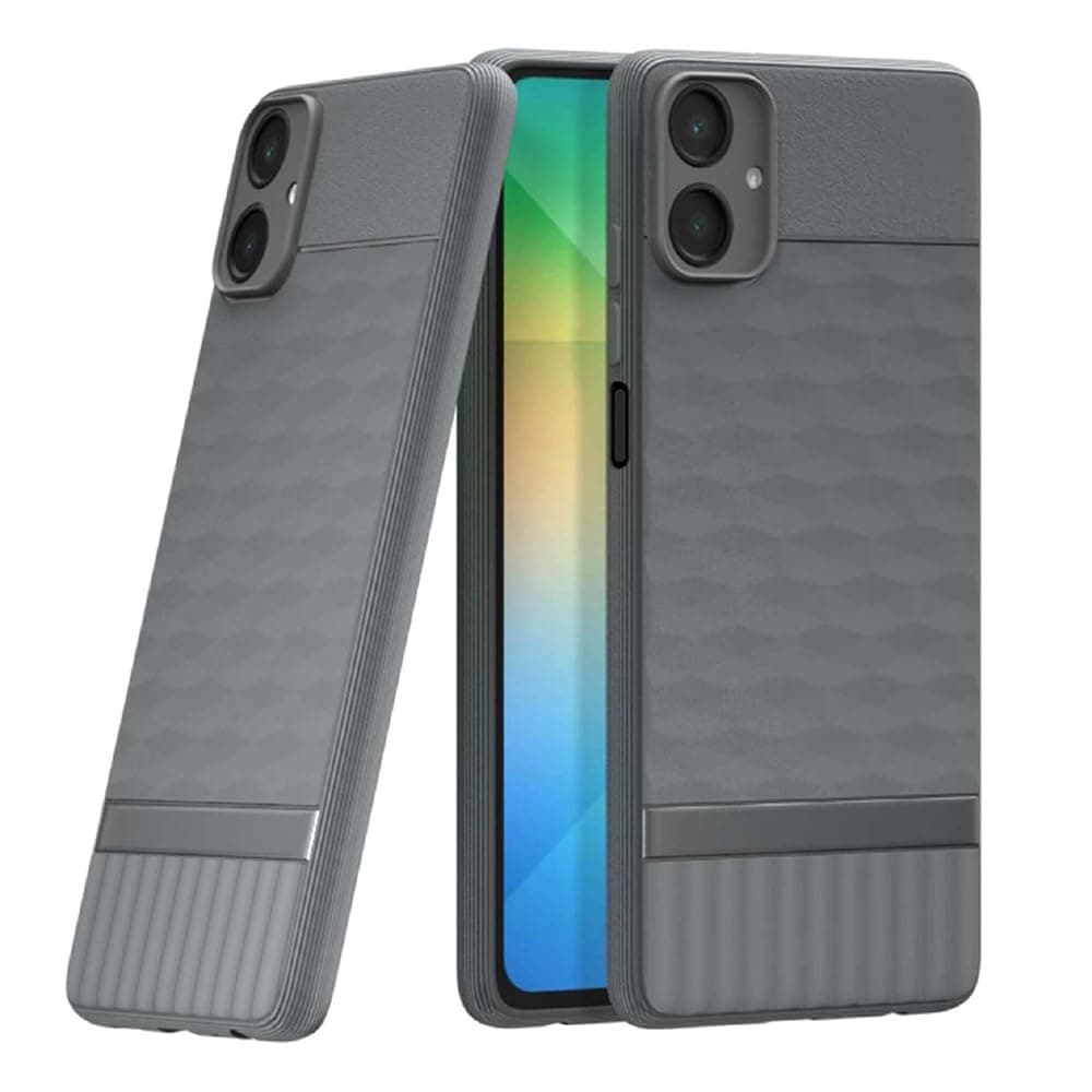 amazon basics Shockproof Case for Samsung Galaxy A06 5G | Full Camera Protection | TPU Flexible Back Cover for Samsung Galaxy A06 5G (Graphite Grey)