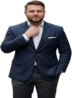 PERFECT PRODUCTIONS Mens Navy Blue Blazer Slim Fit, Mens Navy Blue Blazer for Advocates