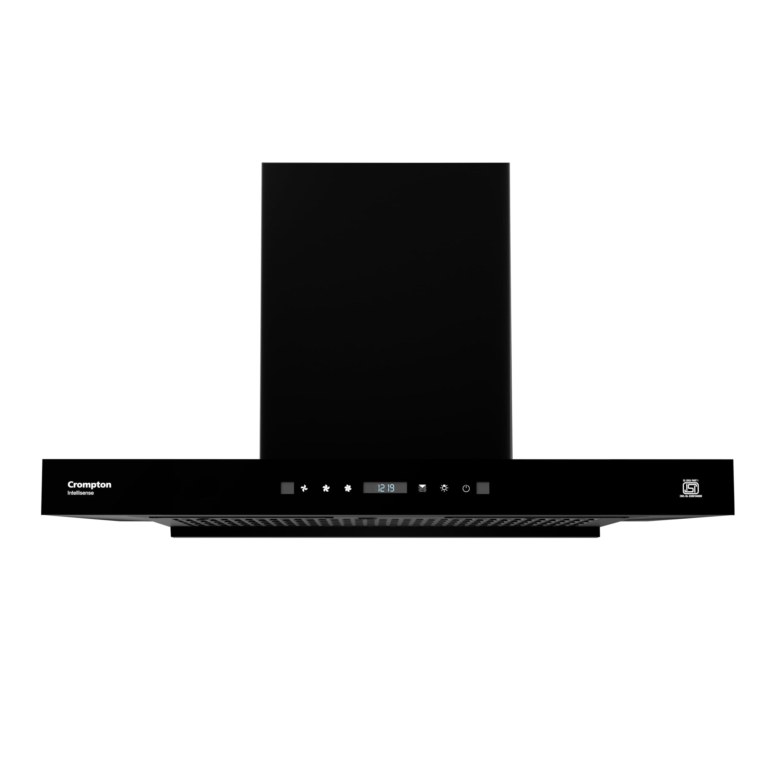 Crompton Intelli Sense 1470m3/hr 75cm Box Kitchen Chimney| Filterless Autoclean| Built In Oil Collector| Touch+ Motion Sensor Control| 10 Yrs Motor & 1 Yr Overall Warranty