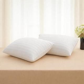 Wakewell Microfiber Cushions Premium Fibre Sofa Cushion Set of 2|Cushion 16 InchX16 Inch|Cushion Filler Square Pillow (Pack of 2 Cushions,16X16 Inches),White
