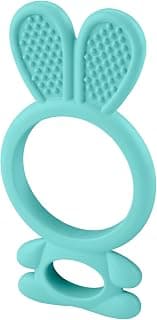 Fisher-Price Newborn Baby Toy Bunny Teether BPA-Free for Tummy Time & Travel Sensory Play for Infants Ages 3+ Months