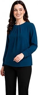 Mirana Stylish Solid Crew Neck Regular Fit Western Full Sleeve Casual Top for Women Trendy Easy Wear