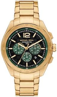 Michael Kors Analog Men Accelerator 2.0 Black Dial Gold Watch MK9177