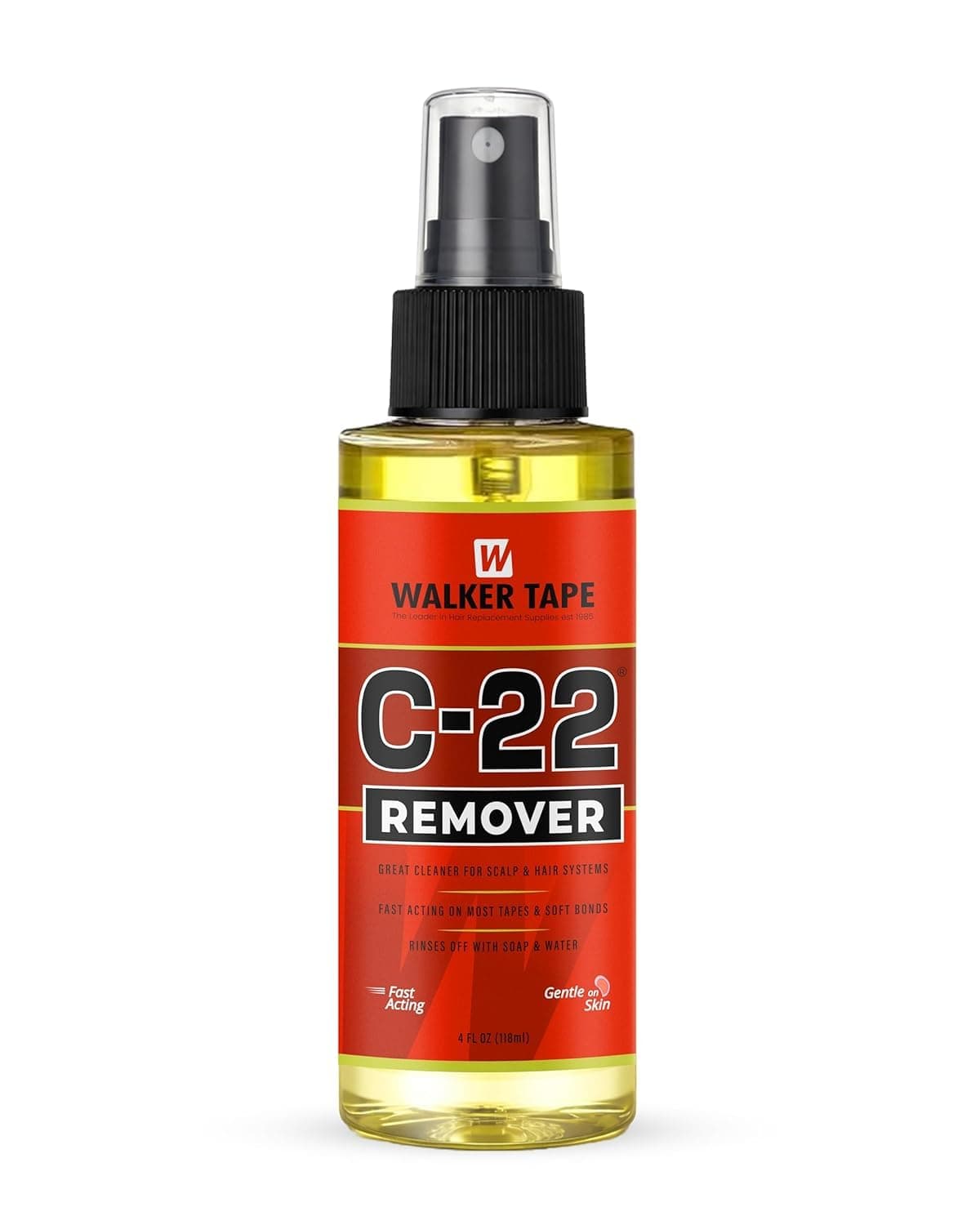 C22 Adhesive Remover Spray for Hair Patch Systems/Wig Tape & Lace — Fast-Acting, Skin-Friendly with No Side Effects, 118ml
