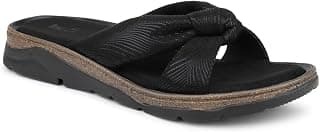 Inc.5 womens Women Black Printed Open Toe Flats With Knot Detail Sandal