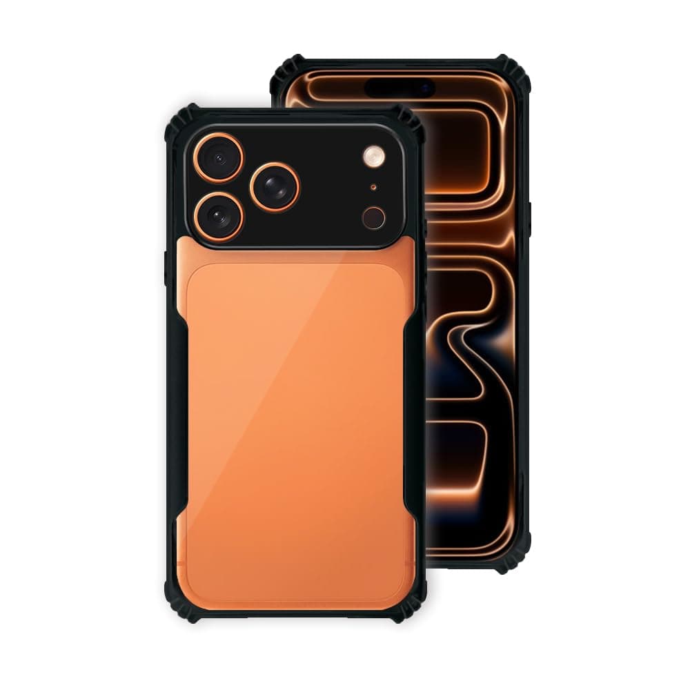 7SEVEN® Ipacky Back Cover for iPhone 17 Pro Mobile Back Case Shock Proof Design Camera Edges Protection Crystal Clear Phone Case Precise Cutouts Matte Black Soft Bumper Phone Cover