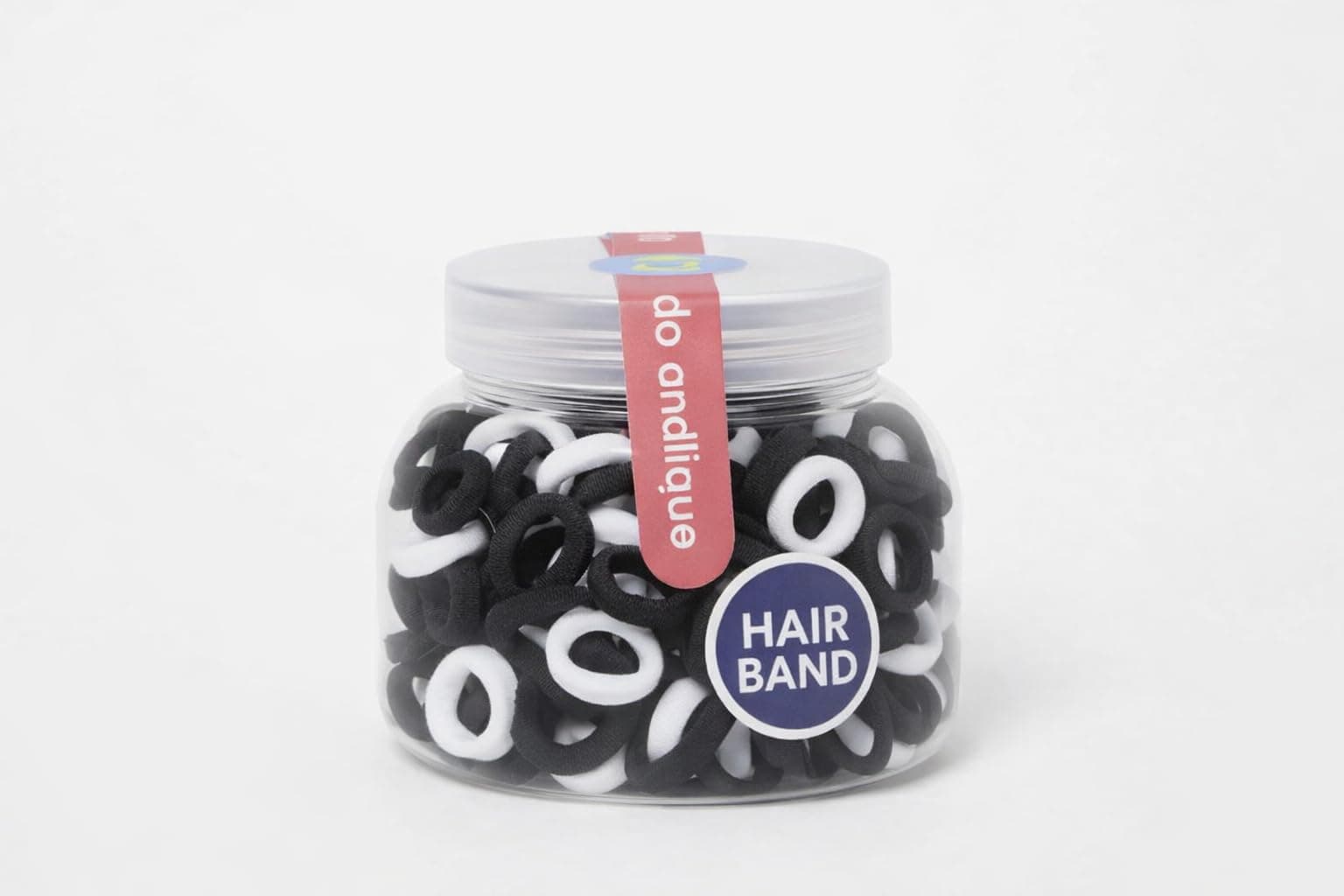 Frescorr (100 pcs) Baby Hair Ties | Soft No-Damage Premium Elastic Mini Rubber Bands for girls | Strong Stretch Ponytail Holders | Daily Use Hair Accessories | (white-Black)