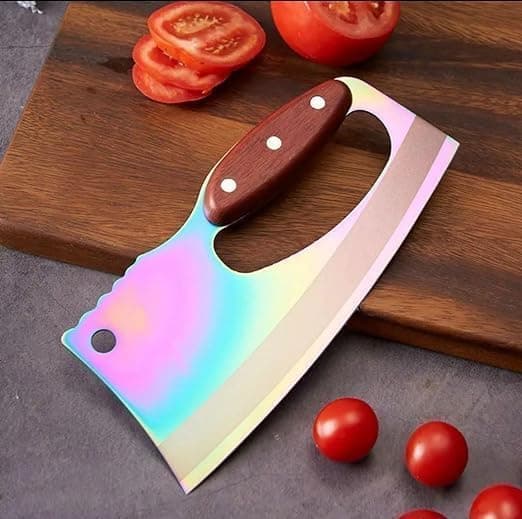 Renesmee Premium Japanese Kitchen Knife with Ergonomic Wooden Handle | Stainless Steel for Meat, Vegetables, Fruits, and More | Ideal for Chopping and Slicing