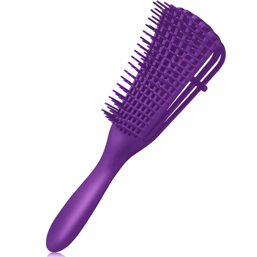 RENESMEE® Detangling Brush Multifunctional Octopus Hair Comb Scalp Massager for Natural Hair for Women Afro Textured America 3a to 4c Kinky Wavy Curly Coily Thick Long Hair (Purple)