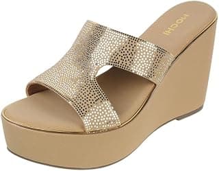Mochi Women High Wedge Heel Fashion Slip-on Sandal