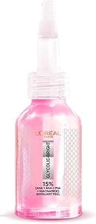 L’Oréal Paris Glycolic-Bright Anti Dark Spot Exfoliant Peel 15% AHA + BHA + PHA + Niacinamide 25ml | Suitable for Sensitive Skin | Results in 1st use