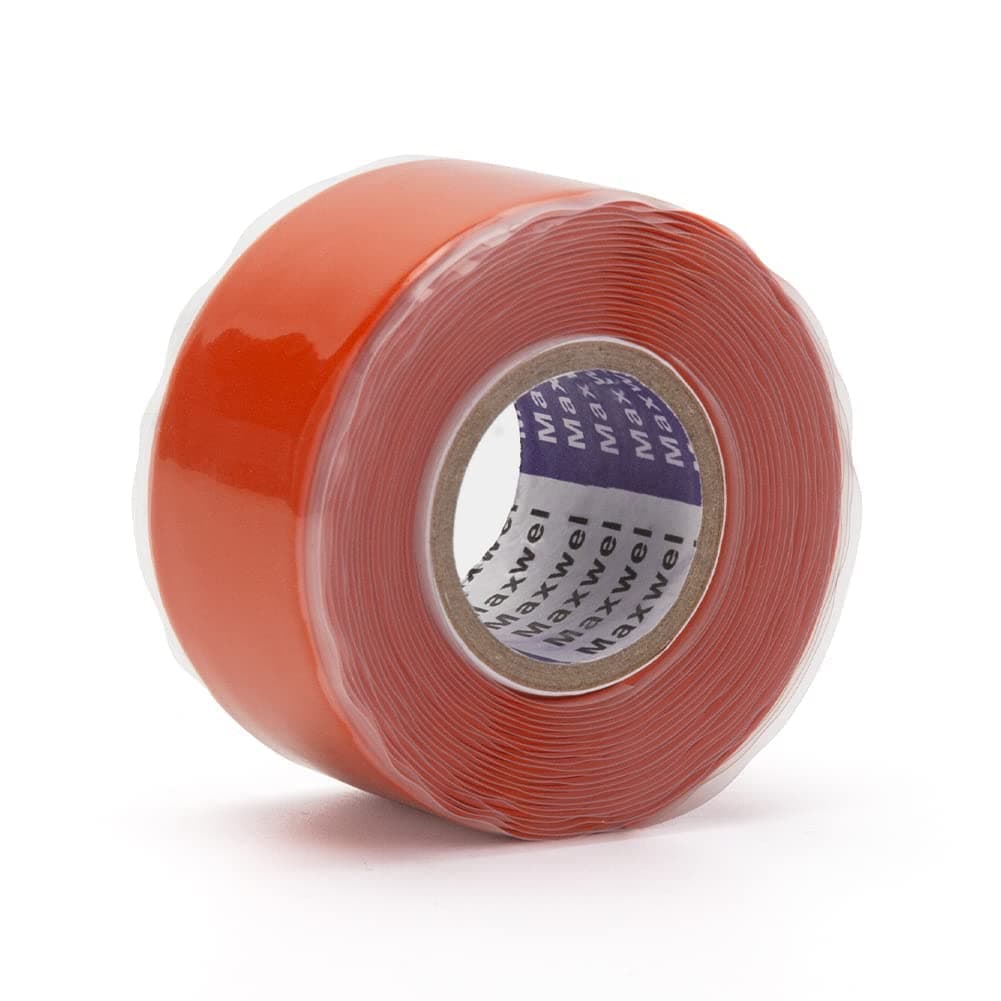 True-Ally Seal Self Fusing Silicone Tape - 25 mm / 1 inch x 3 meters(10 feet) Long Weatherproof Self Fusing Silicone Sealing Tape for Emergency Pipeline Repair/Cable Bandage/Tool Fixing（Red）