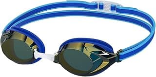 Speedo Unisex Junior Vanquisher 3.0 Mirror Lens Swim Goggles | Anti Fog Coated Lens | 100% UV Protection | Adjustable Nose Bridge