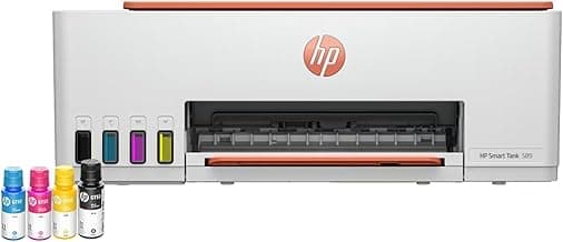 HP Smart Tank 589 All-in-One WiFi Colour Printer |Up to 4000 Black & 6000 Colour Prints I Print,Scan & Copy for Home/Office