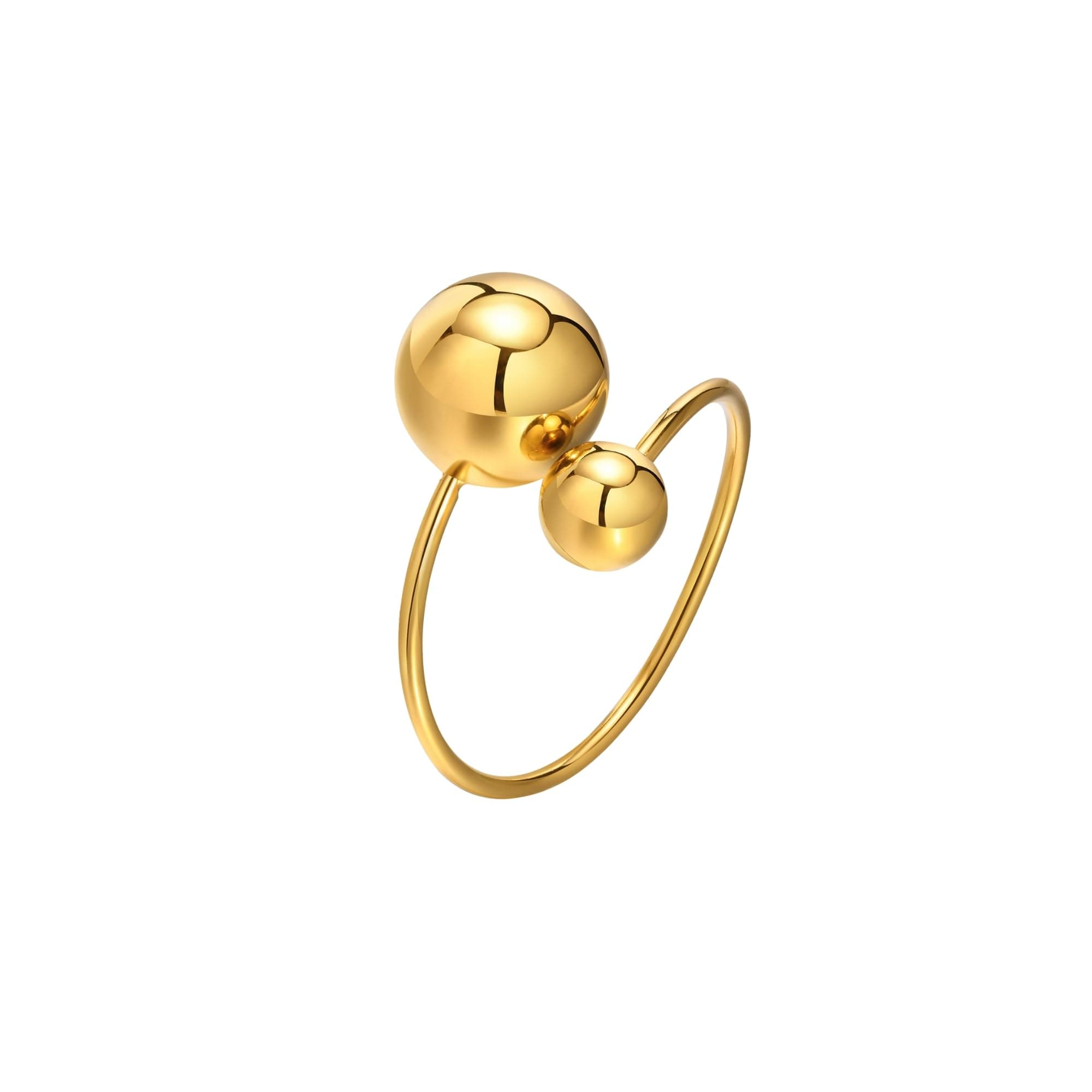 MONOZO Ring for Women | Anti Tarnish Stainless Steel Adjustable Finger for Girls | Non faded | Girl Fashion Jewellery
