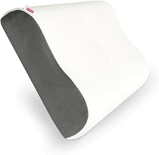 Dr.Ortho Premium Orthopedic Cervical Memory Foam Neck Pillow For Pain Relief Sleep, Improves Posture, Vaccum-Squeezed Packaging (Full Size - 60X36X10 Cm),White