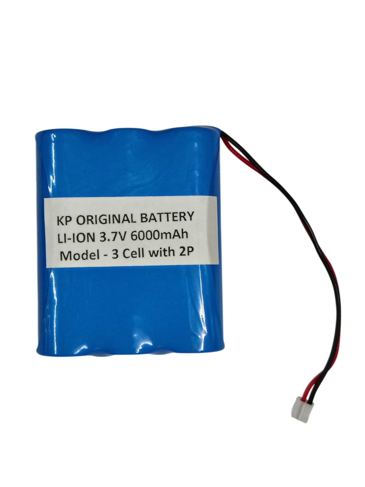 KP Original 3.7 Volt Battery Pack 6000mAh Full Capacity 18650 Lithium Ion Rechargeable Battery Pack for Medical Devices (2mm Pitch Connector with Battery Protection Circuit)
