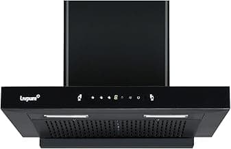 Livpure Fenix 60 cm | T-Shape Chimney | 1400 m³/hr Suction | Filterless | Touch & Gesture Control | Low Noise | 10 Years Motor + 2 Years Comprehensive Warranty | Black