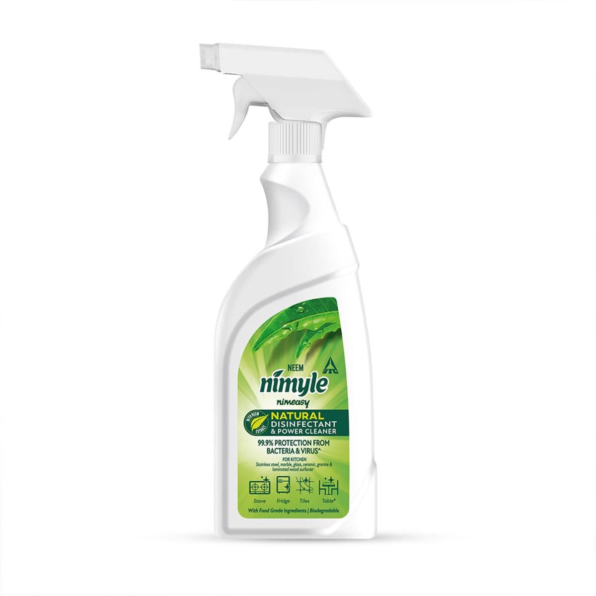 Nimyle Natural Kitchen Cleaner Spray | Food Grade Ingredients | Removes Tough Grease & Oil | Safe for Kitchen Food Surfaces | For Stoves, Countertops & Appliances | 450ml