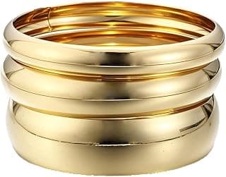 Shining Diva Fashion Gold Plated Latest Stylish Kada Bangle Cuff Bracelet for Women & Girls