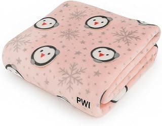 PWI Supersoft Baby Blanket Wrapper for Newborn | 30x40 inches | Lightweight AC Blanket for 0-2 Years | Ultra Soft & Skin-Friendly | Pack of 1(Peach)