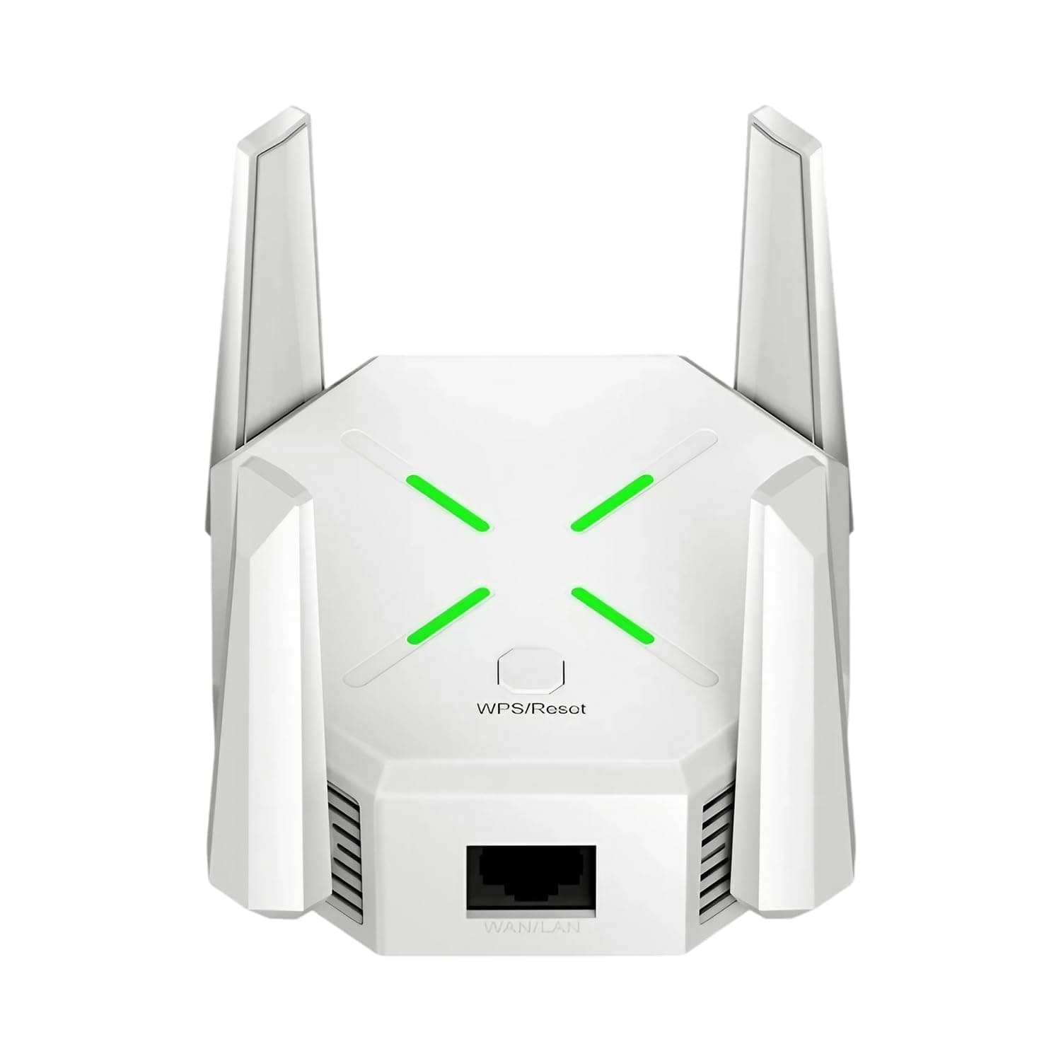 Dual Band 1200Mbps WiFi Range Extender | 5GHz Signal Booster with 4 Antennas | Covers Large Homes | Supports 20 Devices | LAN Port & Access Point | Quick Easy Setup