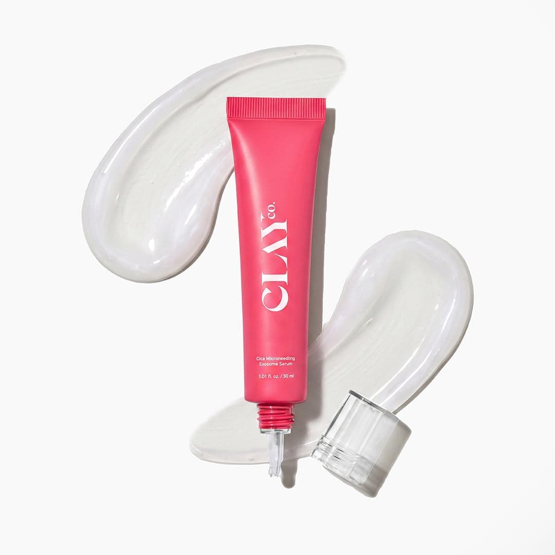 Clayco Cica Microneedling Exosome Serum for Brightening, Uneven Skin & Fine Lines | Calms Redness, Boosts Collagen & Strengthens Barrier | 30ml
