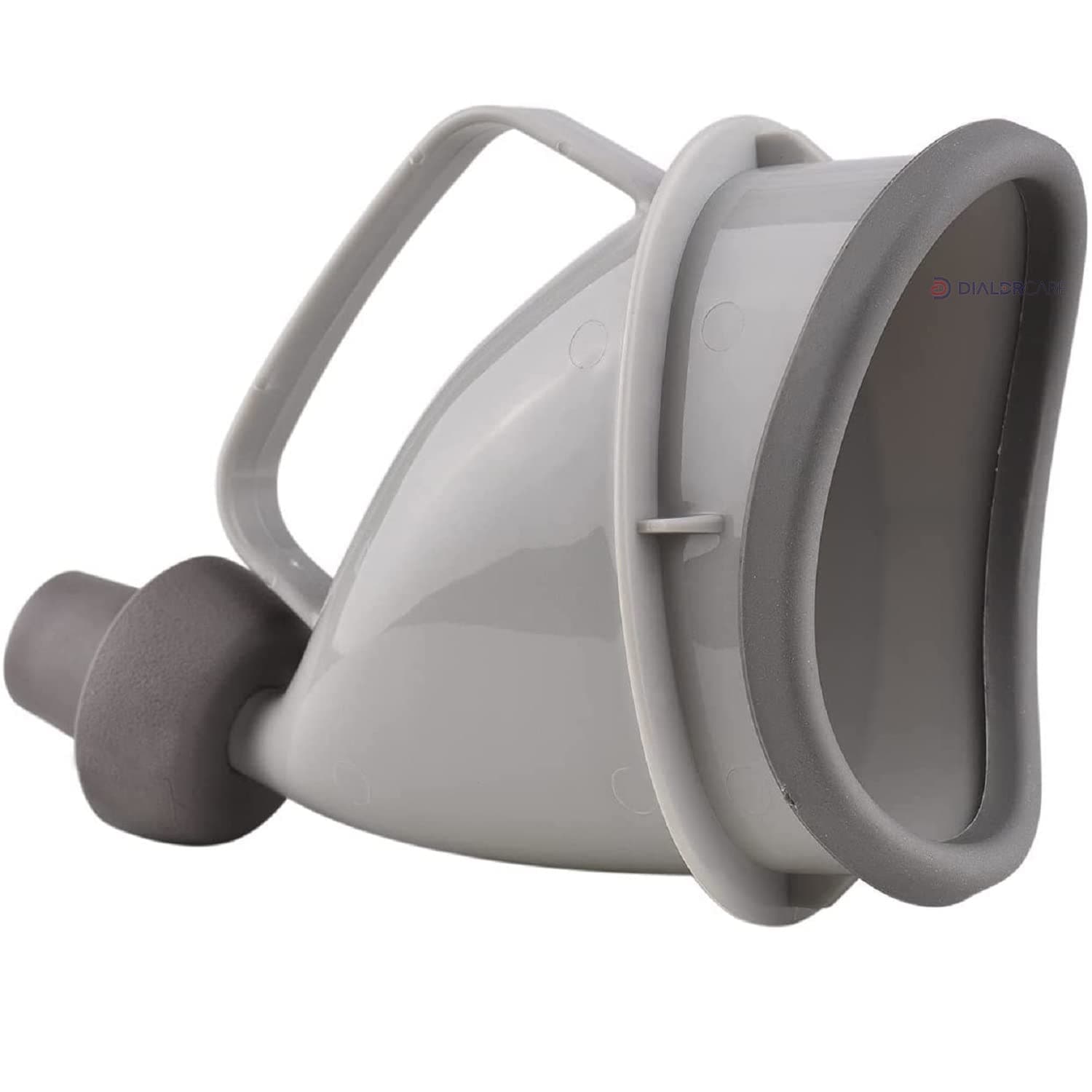 DIALDRCARE Unisex Reusable Portable Urinal Funnel Device for Emergency Sitting Standing Urine Pee Urination, Suitable for Outdoor Travel Car Hospital Home (Grey)