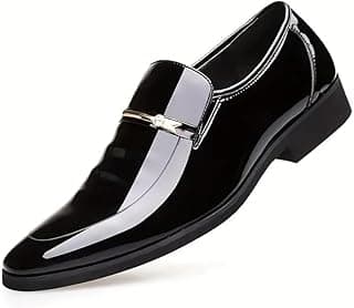 Centrino Mens 9564 Centrino Men Glossy Formal Shoes |Slip-On Design with Cushioned Insole for Comfort |Craftsmanship for All-Day Elegance 9564-1