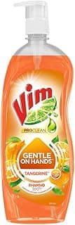 VIM ProClean Dishwash Liquid Gel with Tangerine powered by RhamnoTech™, Gentle on Hands, Removes Tough Grease and Odours, 700ml