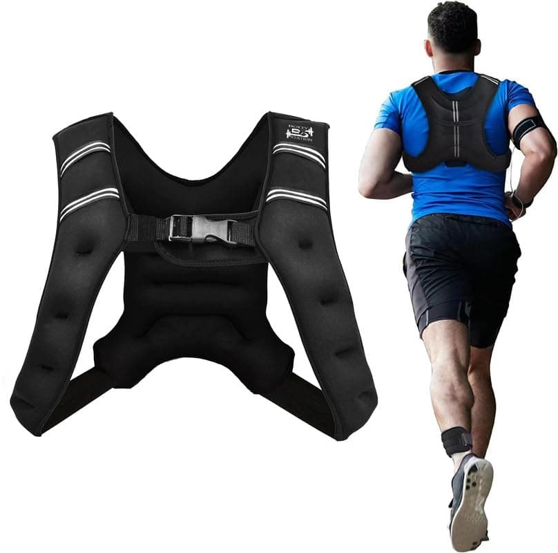 Bodystation Neoprene Weighted Vest for Men & Women – Durable & Comfortable Workout Vest for Fitness, Running, CrossFit, Strength Training & Cardio – Heavy-Duty Design for Home & Gym Use