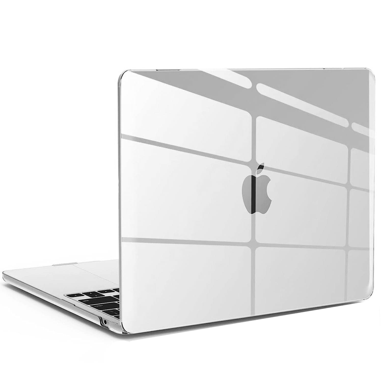 Amazon Basics Compatible with MacBook Air 13.6 inch Case Cover 2022 2023 Release A2681 M2 Chip, Transparent Protective Plastic Hard Shell Case Cover, Clear